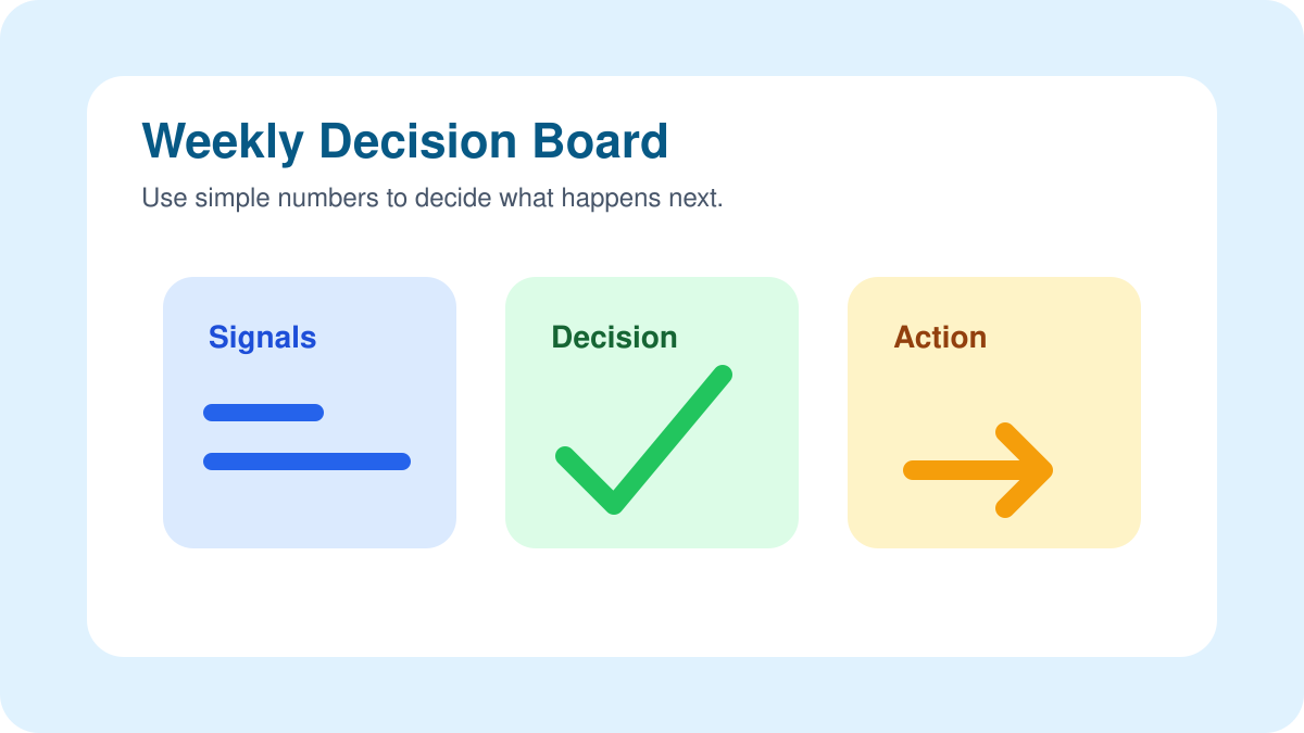 Turning Business Data Into Weekly Decisions